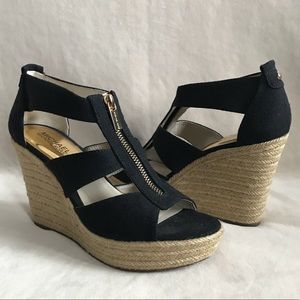 New Michael Kors 7 Damita Wedge in Black